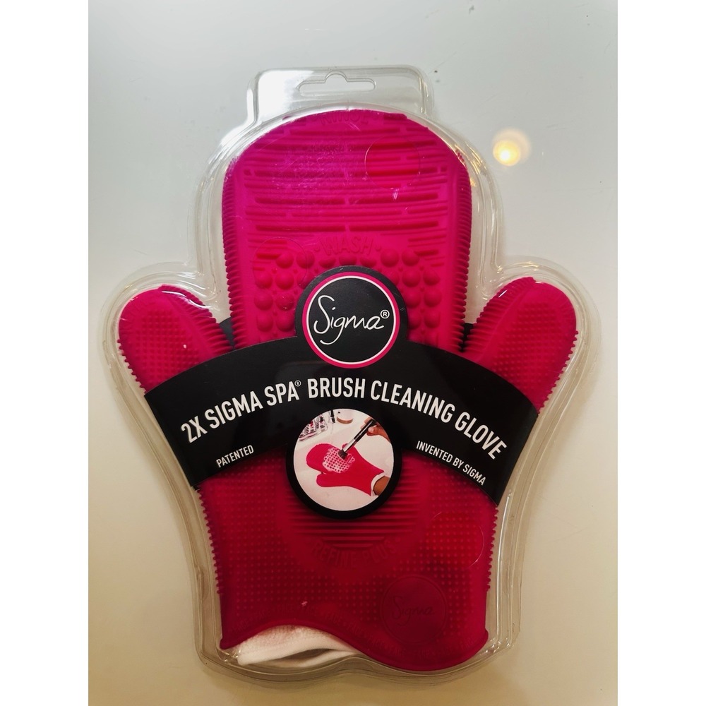 2X Sigma Spa Brush Cleaning Glove NEW Sealed
